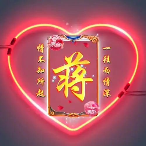 超美姓氏头像,霓虹灯光效创意适合表白使用的
