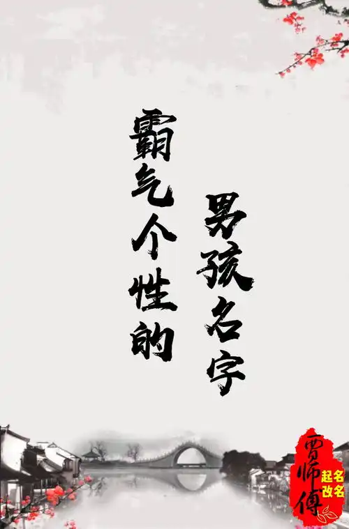 霸气个性的男孩名字贾师傅起名改名
