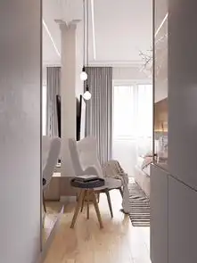 室内设计82知性优雅的北欧薄荷绿公寓
