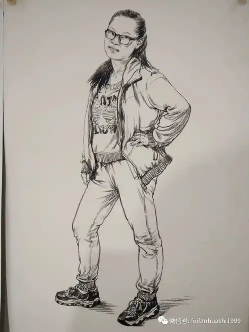 小编教你三步画出90速写作品
