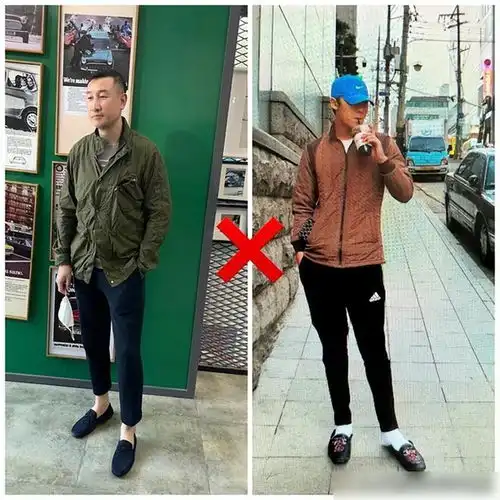 男人就算没钱,到了中年也别有这种打扮,廉价寒酸没品味

