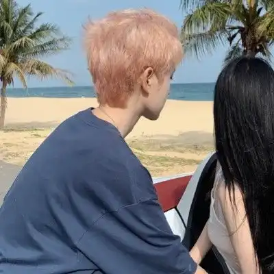 ins小清新情侣头像
