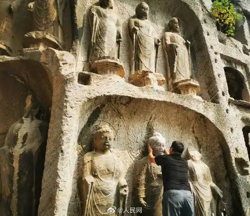 合体3d打印复原龙门石窟流散佛首
