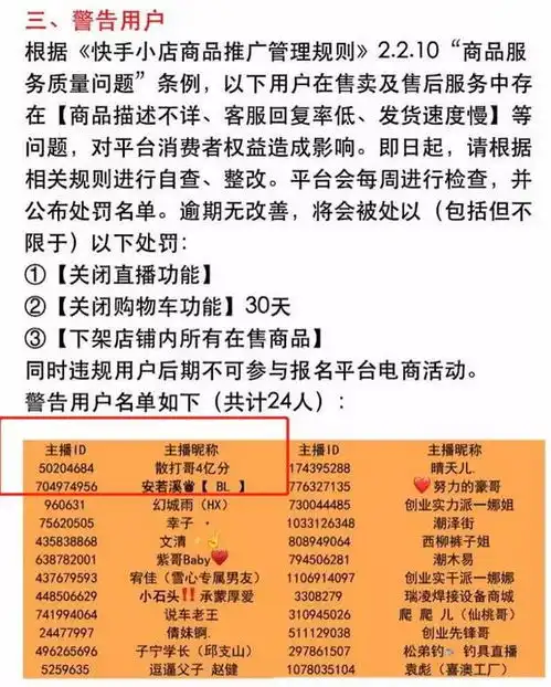 快手优质电商名单公布,曾被称为卖货王的他,这次却榜上无名
