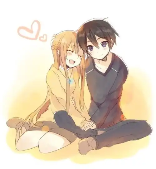 求图片,动漫的,唯美,清新,有男孩和女孩
