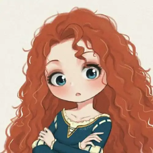 迪士尼公主q版头像火了,快来和闺蜜一人一张吧
