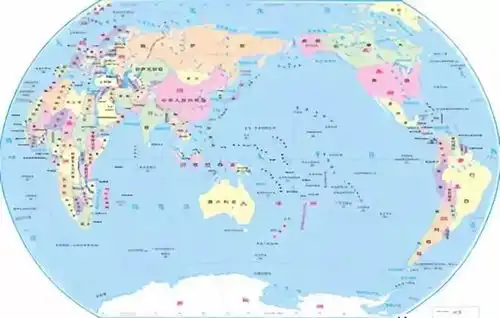 高清竖版世界地图
