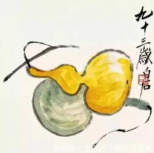 他的画拍出9.3亿天价,是毕加索的东方偶像白石门下汤发周趣谈齐白石吴昌硕等画葫芦,韵味各不同
