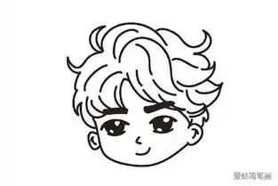 q版李易峰简笔画怎么画
