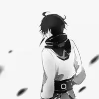 动漫黑白头像男生冷酷背影微信头像图片大全

