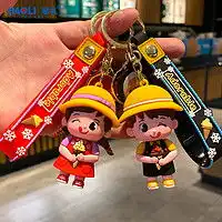 其他品牌男士钥匙包适用于2021款宝马5系钥匙套刀锋525男士x5扣7系女新款530li装饰品多少钱
