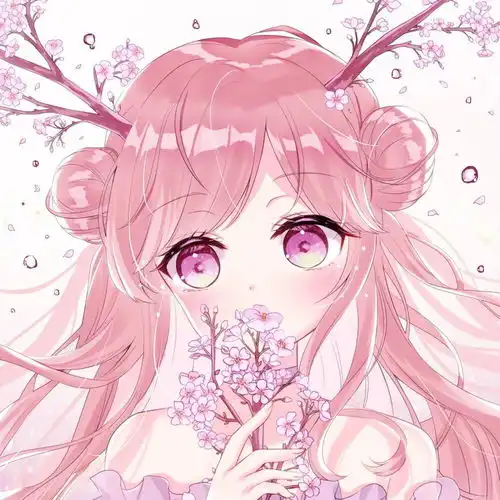 可爱仙气动漫女生头像三里清风三里路,步步风里步步你,我在等风也等你
