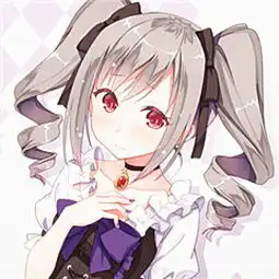 插画动漫二次元头像女
