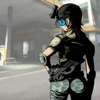 ava玩家笔中精彩的持枪美女
