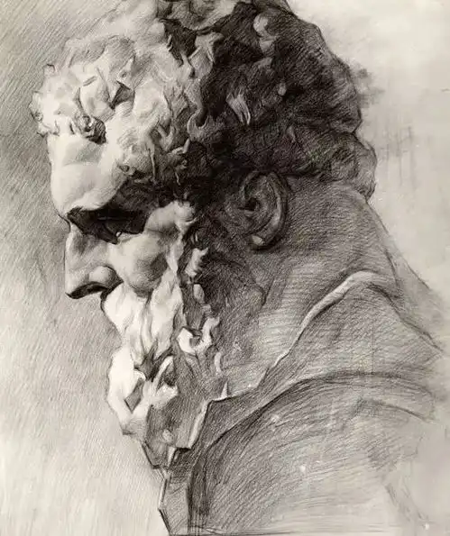 中国美院和列宾美院的优秀素描头像作品,你更喜欢哪种风格
