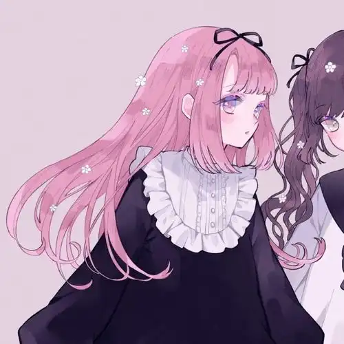 这是一堆敲级可爱的二次元闺蜜头像
