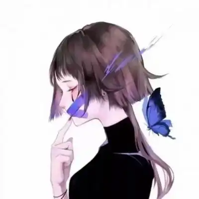 丧系霸气情侣头像动漫,其实一直在路上寻你
