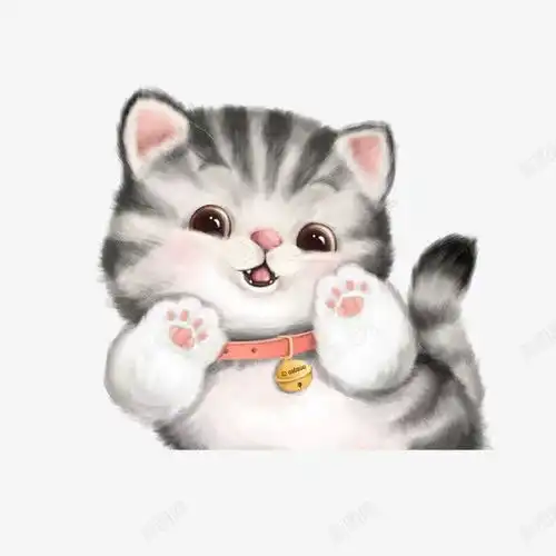 手绘可爱猫咪设计图片免费下载页面网页平面电商创意素材猫爪素材
