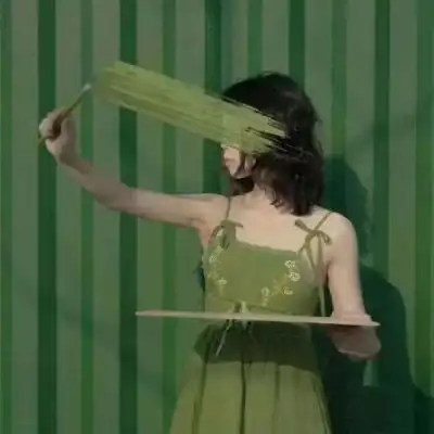 微信头像女生绿色系气质淡雅绿色头像
