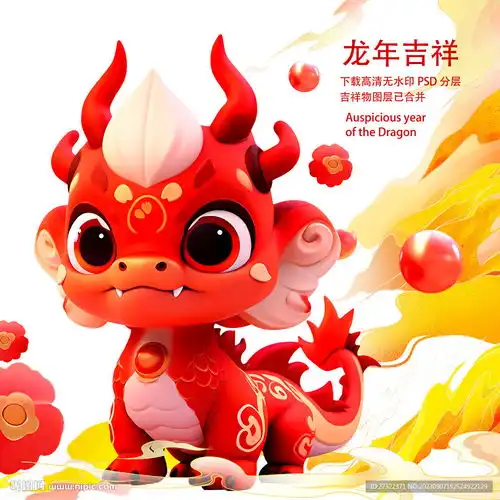 龙年吉祥物设计图
