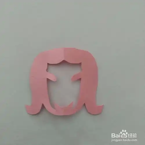 妈妈的头像趣味手工剪纸
