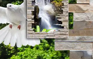 大理石瀑布山水风景招财玄关背景墙壁画装饰画图片素材psd效果图下载山水风景画图大全山水风景画编号18672485
