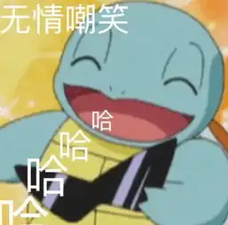 杰尼龟表情包走一波
