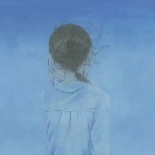 女生头像等那些时间过去花就会开了
