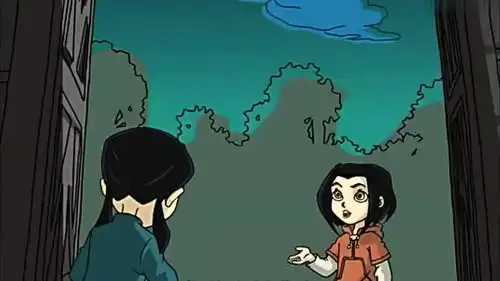 成龙历险记小女孩每逢深夜就会变身怪物,在寺庙里阻挡闯入者
