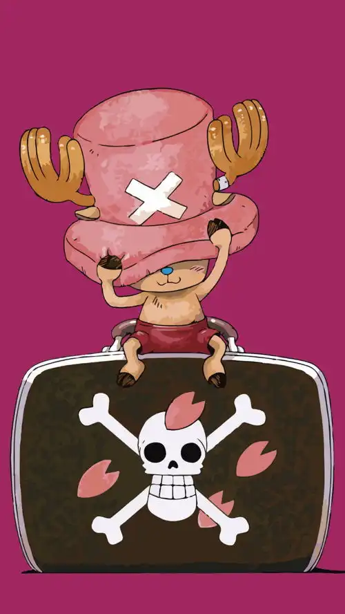 永远的樱花乔巴和希鲁鲁克动漫海贼王乔巴
