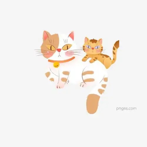 手绘小猫和猫妈妈图片大小2000x2000px图片尺寸724.48kb来自png搜索网pngss.com免费免扣png素材下载插画妈妈猫咪母亲节手绘温馨小孩小猫装饰图案
