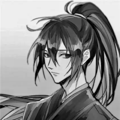 黑白古风动漫男头像,每个人都有一个世界
