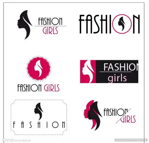 女性头像logo素材设计图

