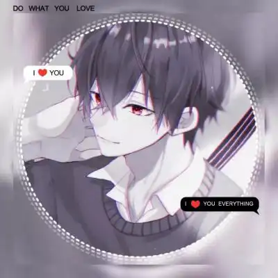 一左一右比较独特的创意最美情侣头像动漫图片
