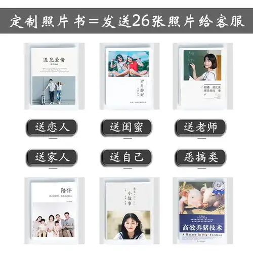 照片书定制生日礼物diy情侣男生送女生礼物闺蜜老师礼品相片相册
