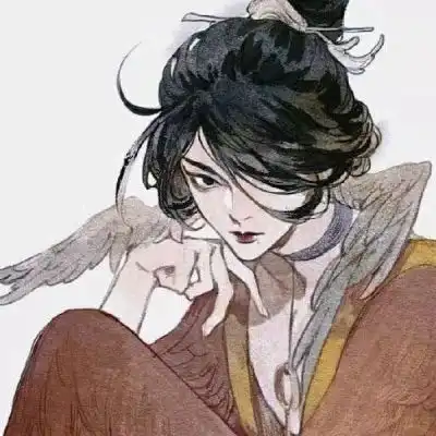 林弦帅气手绘古风二次元男生头像
