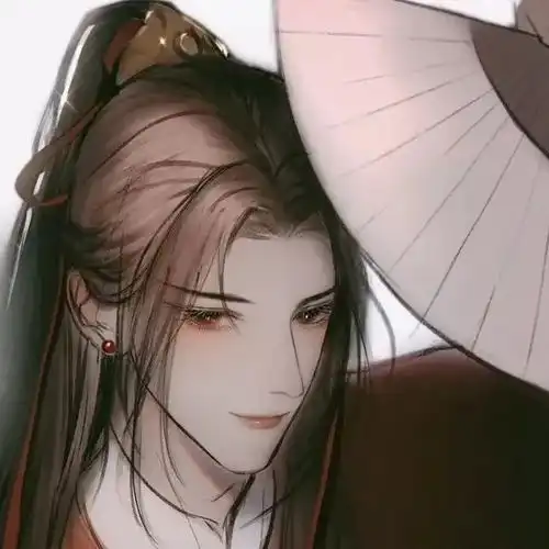 唯美古风男生头像人散后一钩淡月天如水
