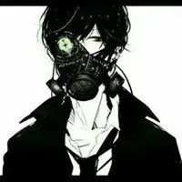 动漫戴口罩头像男生头像黑白头像一对
