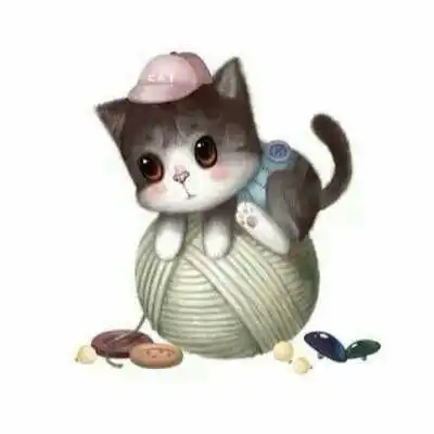 卡通猫咪头像可爱猫咪头像手绘图片
