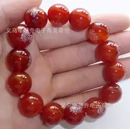 玉石饰品红玛瑙手链5a级8mm真品手链天然念珠佛珠饰品价格厂家图片
