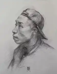 素描头像的透视关系究竟该怎样建立
