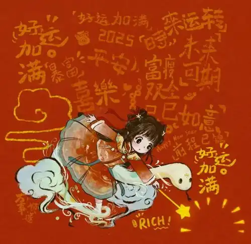 好运加满,时来运转新年朋友圈封面可以设置成这样
