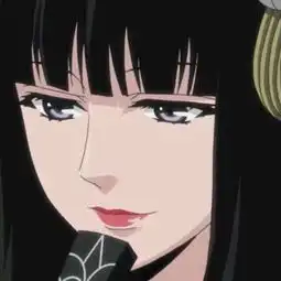 一部老动漫女生黑发平刘海眼神迷离妖艳抽着烟是什么动漫人物
