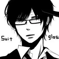 求男生黑框眼镜的动漫头像
