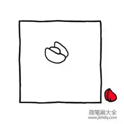 四步画出可爱简笔画玫瑰玫瑰我爱你
