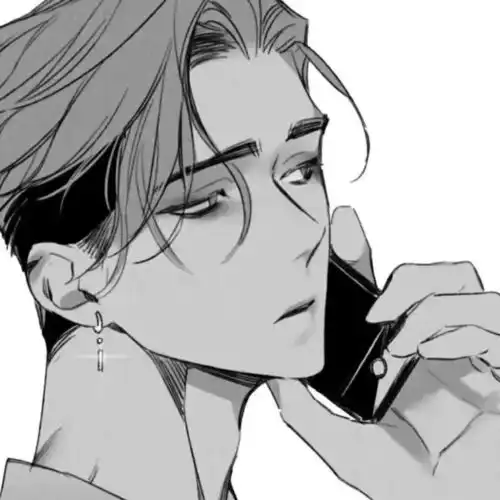 黑白动漫男头按部就班的日子冷漠且麻木
