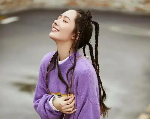 脏辫的女生多霸气杨颖霸气,关晓彤小太妹,看到最后开挂了
