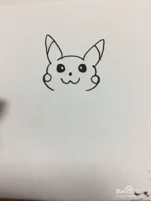 简笔画皮卡丘的画法
