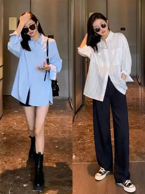 春天就要穿衬衫丨18套初春韩系ins风衬衫穿搭,巨好看
