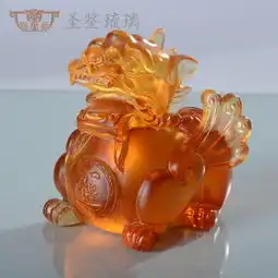 招财进宝琉璃貔貅琉璃摆件汽车饰品
